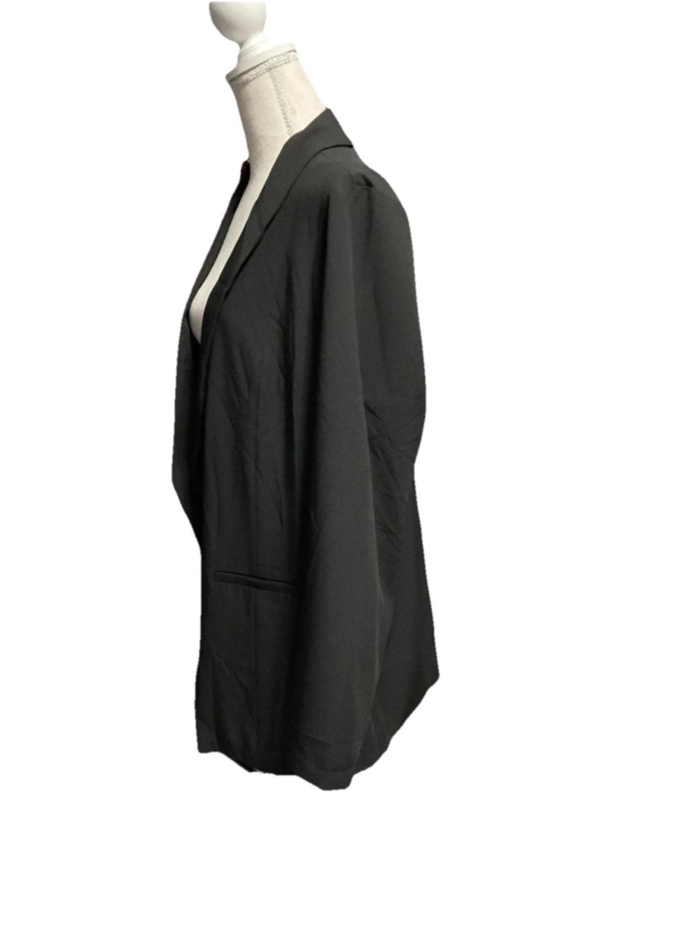torrid Black Open-Front Draped Blazer Size 2 - Picture 2 of 4
